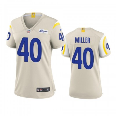 Los Angeles Rams #40 Von Miller Women's Nike Game NFL Jersey - Bone